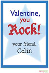 Valentine's Day Exchange Cards by Kelly Hughes Designs (Rock Star Blue)